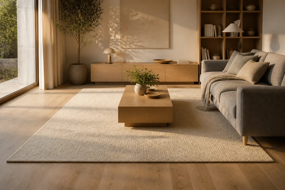 Quelle taille de tapis pour un salon : les repères